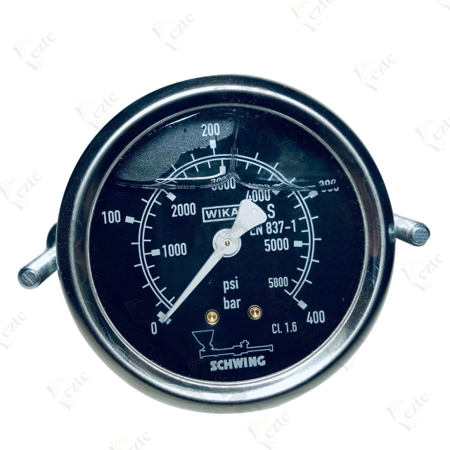 10004662 Pressure Gauge 0-400 Bar For Schwing Concrete Pump BPA--SP 450 500 750 1000 1250